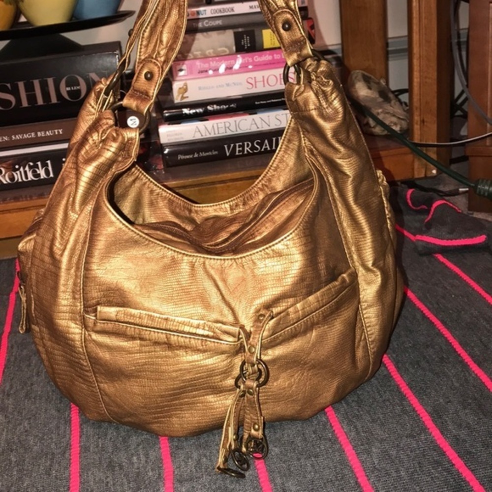 Faux Leather Shoulder Bag